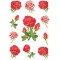 HERMA Sticker DECOR 'Boutons de rose multicolores'