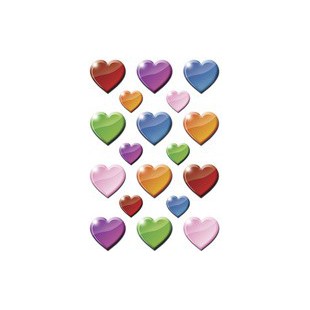 HERMA Sticker DECOR 'Coeurs multicolores'