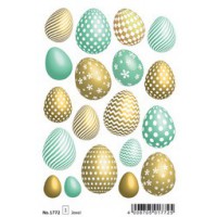HERMA Stickers de Pâques MAGIC TREND 'Lapins dorés'