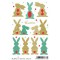 HERMA Stickers de Pâques MAGIC TREND 'Lapins dorés'