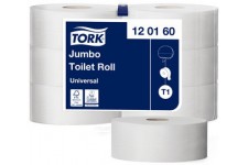 TORK Papier toilette grand rouleau Jumbo, 1 couche, blanc