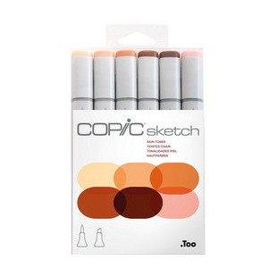 COPIC Marqueur sketch, kit de 6 'Portrait'