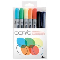 COPIC Marqueur ciao, kit de 7 'Doodle Kit Rainbow'