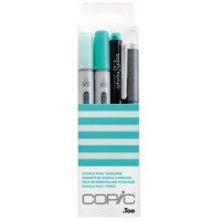 COPIC Marqueur ciao, kit de 4 'Doodle Pack Turquoise'