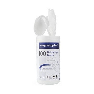 magnetoplan Lingettes nettoyantes pour tableau blanc, x100