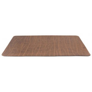 Securit Set de table 'RUGA', en cuir véritable, marron