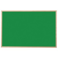 Bi-Office Tableau noir, bois naturel, 800 x 600 mm, vert