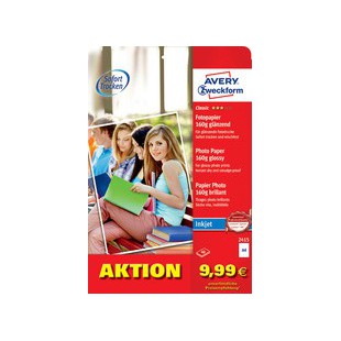 AVERY Zweckform Papier photo jet d'encre A4, 125g