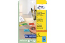 AVERY Zweckform Etiquette universelle, 63,5 x 33,9 mm, bleu