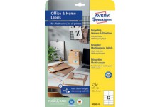 AVERY Zweckform Etiquettes multi-usage recyclées Home Office