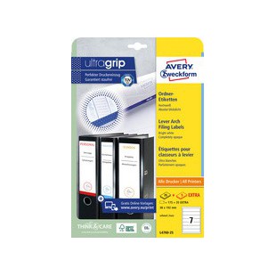 AVERY Zweckform Etiquette pour dos de classeur, blanc