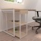 PAPERFLOW Bureau easyHome LV12, blanc/chêne