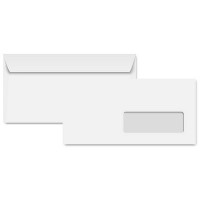 Clairalfa Enveloppes C5, 162 x 229 mm, avec fenêtre, blanc