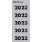 LEITZ Etiquette imprimée pour classeur '2023', gris