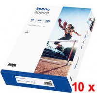 Lot de 10 : tecno Papier multifonction speed, A4, 80 g/m2, blanc