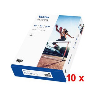 Lot de 10 : tecno Papier multifonction speed, A4, 80 g/m2, blanc