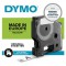 DYMO D1 Cassette de ruban à étiqueter noir/vert, 9 mm x 7 m