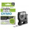 DYMO D1 Cassette de ruban à étiqueter noir/transparent,