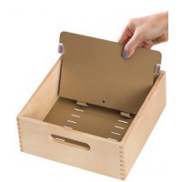 HAN Bac à fiches en bois pour 1.500 fiches, A5 paysage