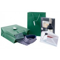 sigel Sachet cadeau, vernis mat, taille: L, vert opaline