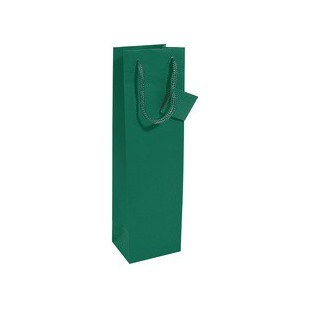 sigel Sac à bouteille, vernis mat, pour une bouteille, vert