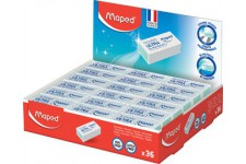 Lot de 36 : Maped Gomme en plastique Technic Ultra Mini, présentoir de