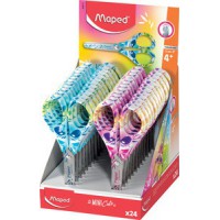 Lot de 24 : Maped Ciseaux de bricolage MINI CUTE, ronds, longueur: 130mm
