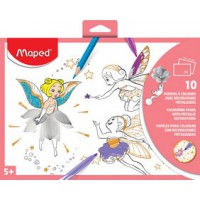 Maped Papier à colorier avec décorations métallisées, A4