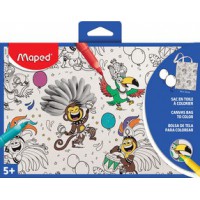 Maped Sac en toile, (L)230 x (H)300 mm, imprimé, blanc