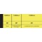 Lot de 10 : ELVE Bloc 'Tombola', 50 x 150 mm, jaune canari