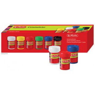 herlitz Flacons de peinture pour l'école, assorti