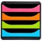 EXACOMPTA Module de classement BIG-BOX, 4 tiroirs, vert