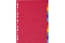 EXACOMPTA Intercalaires en carton, A4, 12 touches, promo 1+1