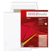 MAILmedia pochette d'expédition avec dos carton, B4, blanc