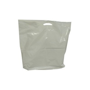 HAPPEL Sac cabas en LDPE, (L)380 x (P)50 x (H)450 mm, blanc