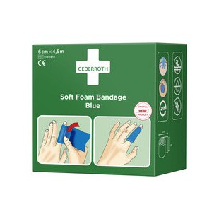 CEDERROTH Pansement 'Soft Foam Bandage', bleu