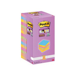 Post-it Bloc-note Super Sticky Notes, 47,6 x 47,6 mm, Tower