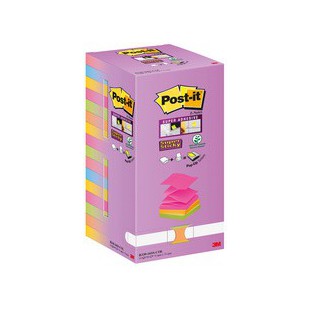 Post-it Bloc-note Super Sticky Z-Notes, 76 x 76 mm, Tower