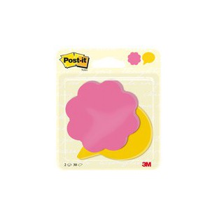 Post-it Bloc-note adhésif Die-Cut 'Etoile & coeur'