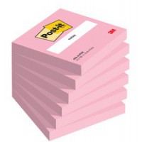 Post-it Bloc-note adhésif Notes, 76 x 76 mm, rose flamant