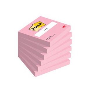 Post-it Bloc-note adhésif Notes, 76 x 76 mm, rose flamant