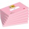 Post-it Bloc-note adhésif Notes, 76 x 76 mm, rose flamant