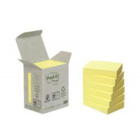 Post-it Bloc-note adhésif Recycling, 38 x 51 mm, jaune