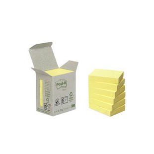 Post-it Bloc-note adhésif Recycling, 38 x 51 mm, jaune