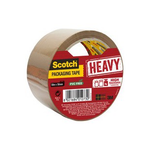 3M Scotch Ruban adhésif d'emballage HEAVY, 50 mm x 50 m