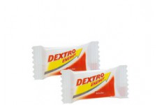 Dextro Energy Minis glucose, une boîte ronde transparente