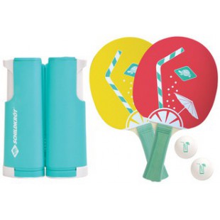 SCHILDKRÖT Set de tennis de table Spin, motif tropical