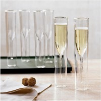Verre-flûte à champagne design -115ml - Lot de 1