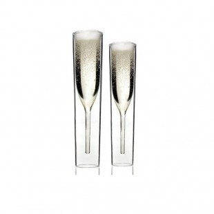 Verre-flûte à champagne design - 115ml - Lot de 1