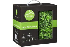 CATRAL - Lot 4 carreaux pour jardin vertical buis longifolia - 25 x 25cm